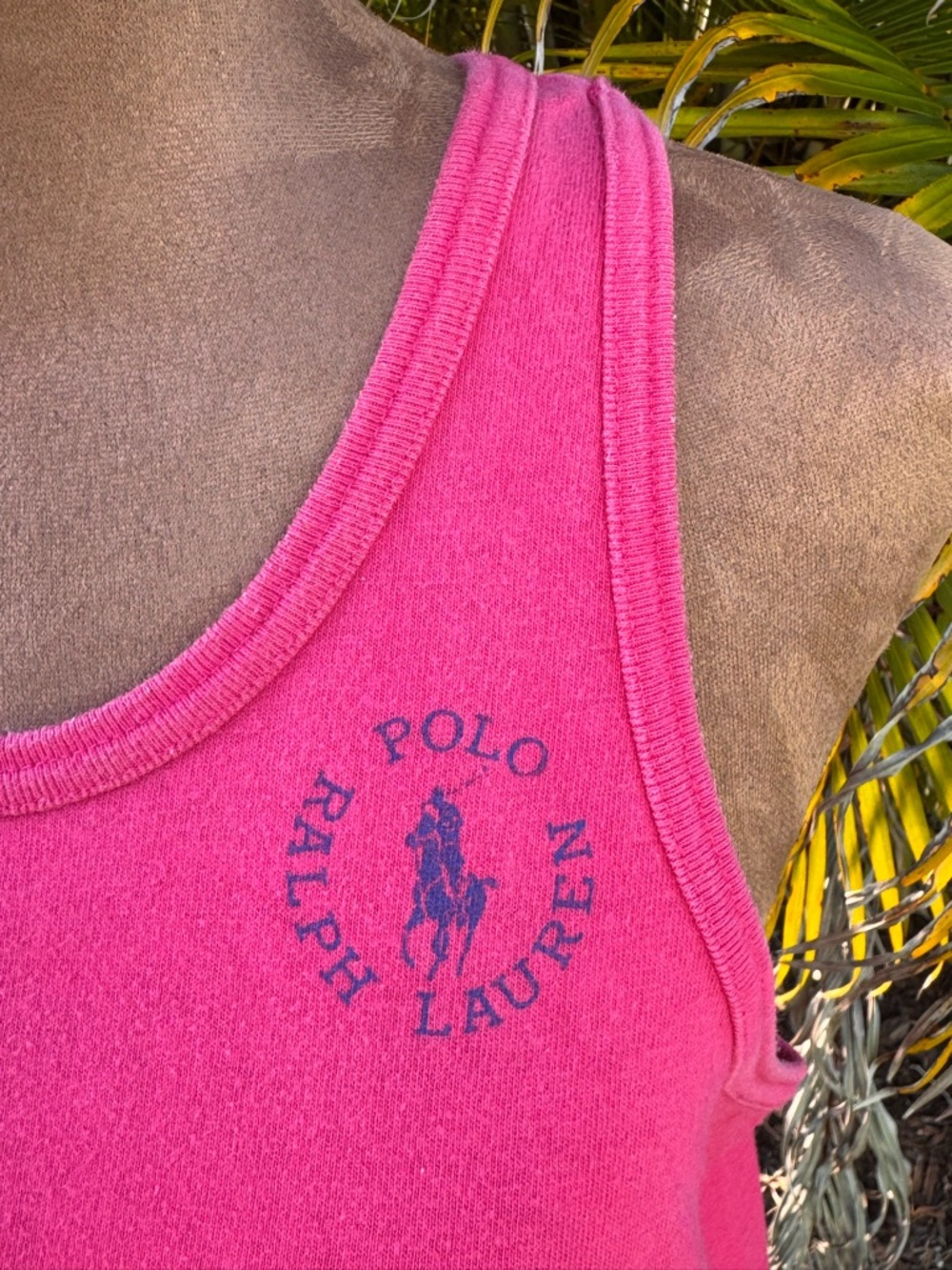 Vintage Polo by Ralph Lauren Magenta Tank Top XL